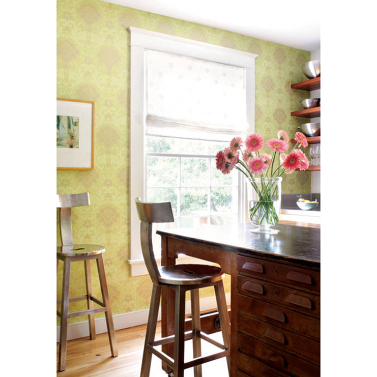 Фото Обои с рисунком - Дамаск - стиль Американский - Коричневые - Купить в Интернет-магазине