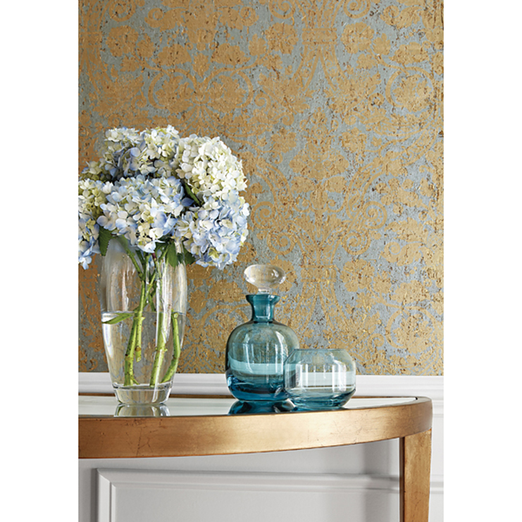 Фото Обои с рисунком - Дамаск - стиль Американский - Серые - Купить в Интернет-магазине Фото Обои с рисунком - Дамаск - стиль Американский - Серые - Купить в Интернет-магазине