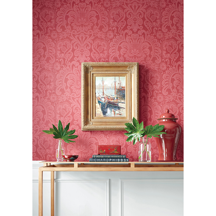 Фото Обои с рисунком - Дамаск - стиль Американский - Черные - Купить в Интернет-магазине