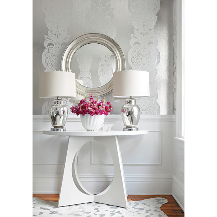 Фото Обои с рисунком - Дамаск - стиль Американский - Светло-коричневые - Купить в Интернет-магазине