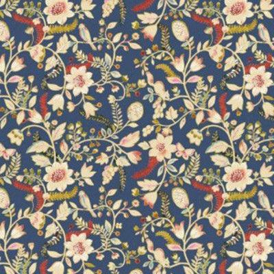 Фото Ткань портьерная с рисунком - Цветы - стиль Английский - Купить в Интернет-магазине