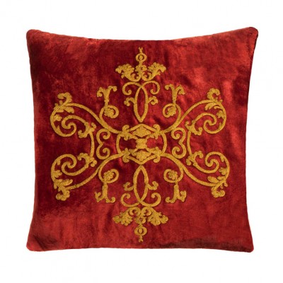 Фото Подушка декоративная - стиль Английский - Красная - Купить в Интернет-магазине