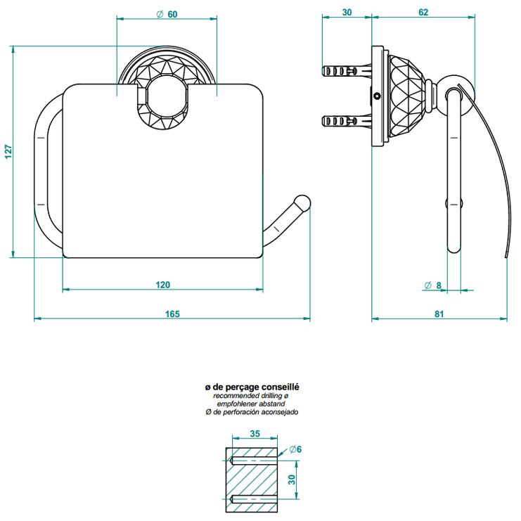 Фото Держатель для туалетной бумаги - стиль Европейский - Купить в Интернет-магазине