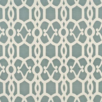 Фото Ткань портьерная с рисунком - Орнамент - стиль Современный - Бирюзовый - Купить в Интернет-магазине