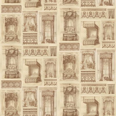 Фото Обои с рисунком - Крупный декор - стиль Современный - Бежевые - Купить в Интернет-магазине