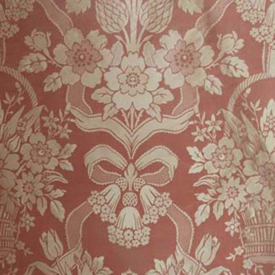 Фото Ткань портьерная с рисунком - Дамаск - стиль Английский - Розовый - Купить в Интернет-магазине
