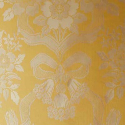 Фото Ткань портьерная с рисунком - Дамаск - стиль Английский - Желтый - Купить в Интернет-магазине