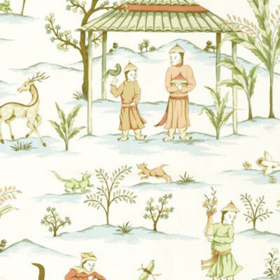 Фото Обои с рисунком - Туаль - стиль Американский - Белые - Купить в Интернет-магазине