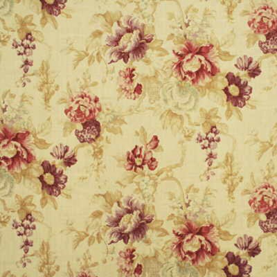 Фото Ткань портьерная с рисунком - Цветы - стиль Английский - Купить в Интернет-магазине