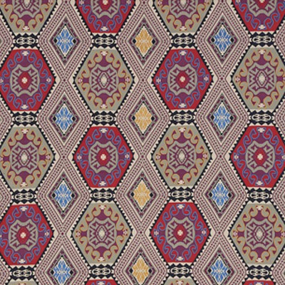 Фото Ткань портьерная с рисунком - Орнамент - стиль Английский - Розовый - Купить в Интернет-магазине