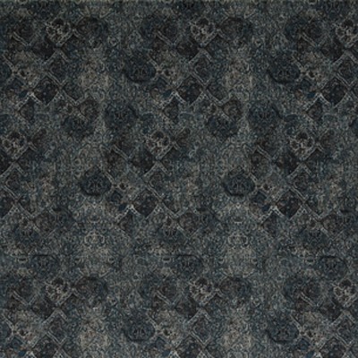 Фото Ткань портьерная с рисунком - Абстракция - стиль Английский - Синяя - Купить в Интернет-магазине