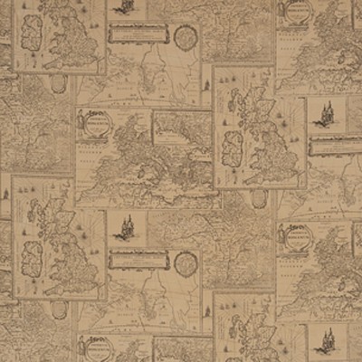 Фото Ткань портьерная с рисунком - Абстракция - стиль Английский - Бежевая - Купить в Интернет-магазине