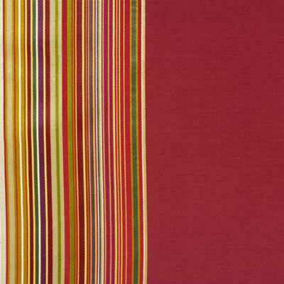 Фото Ткань портьерная с рисунком - Полоски - стиль Английский - Красные - Купить в Интернет-магазине
