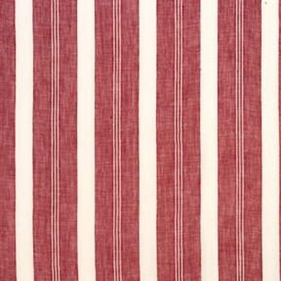 Фото Ткань портьерная с рисунком - Полоски - стиль Английский - Красные - Купить в Интернет-магазине