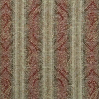 Фото Ткань портьерная с рисунком - Орнамент - стиль Английский - Красный - Купить в Интернет-магазине