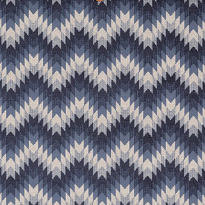 Фото Ткань портьерная с рисунком - Орнамент - стиль Английский - Синий - Купить в Интернет-магазине