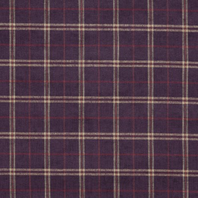 Фото Ткань портьерная с рисунком - Клетка - стиль Английский - Фиолетовая - Купить в Интернет-магазине