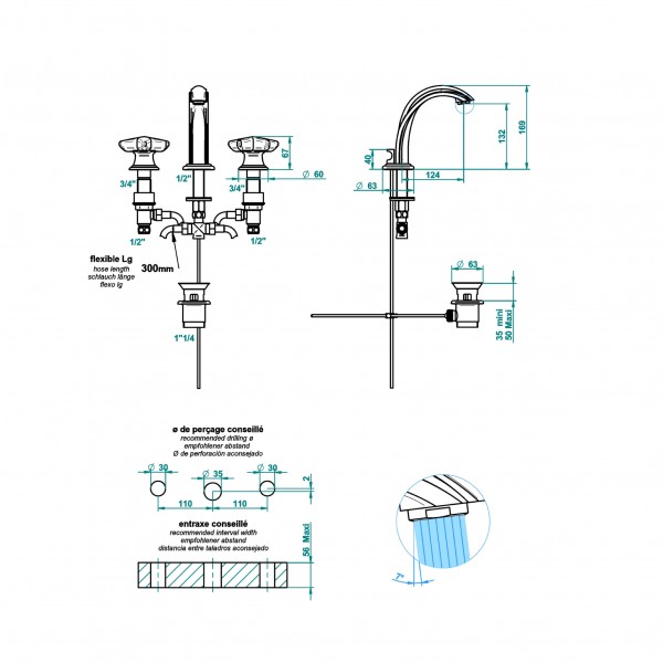 Фото Смеситель для раковины - стиль Европейский - Купить в Интернет-магазине