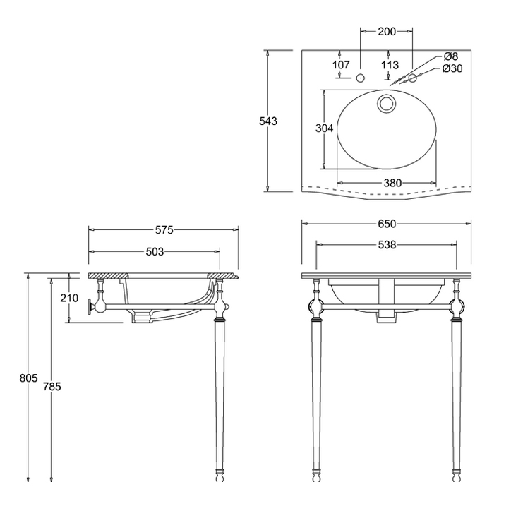 Фото Раковина - стиль Английский - Купить в Интернет-магазине