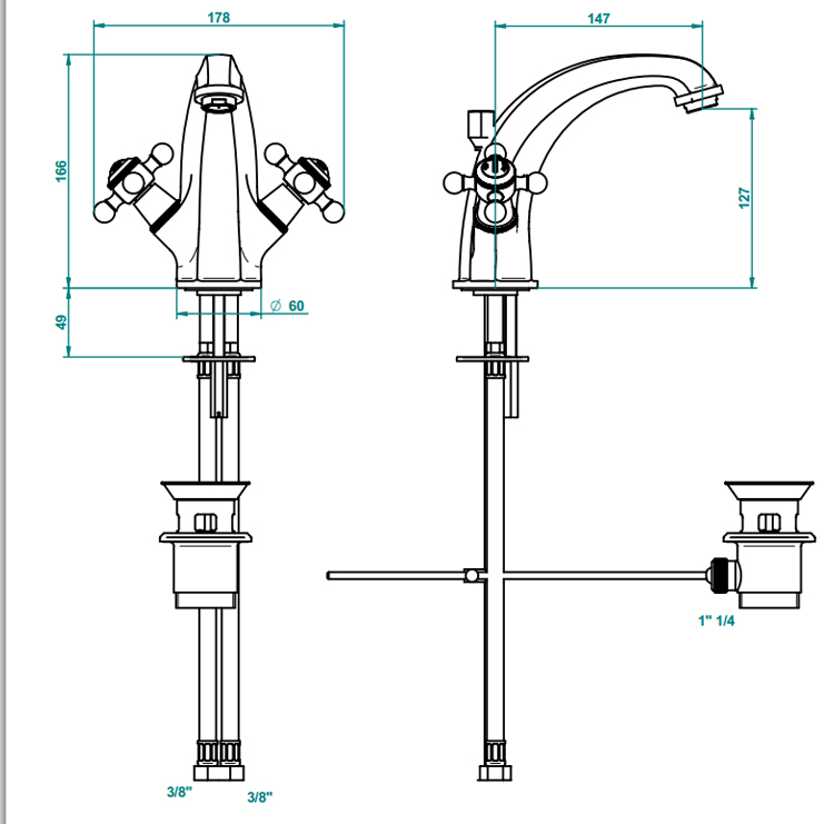 Фото Смеситель для раковины - стиль Европейский - Купить в Интернет-магазине