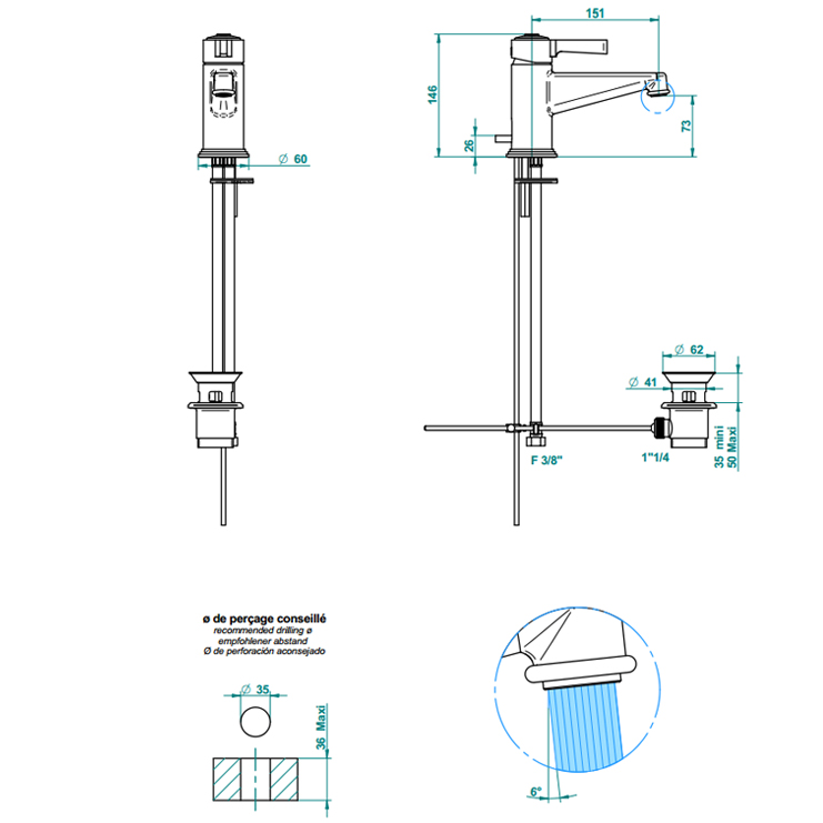 Фото Смеситель для раковины - стиль Европейский - Купить в Интернет-магазине