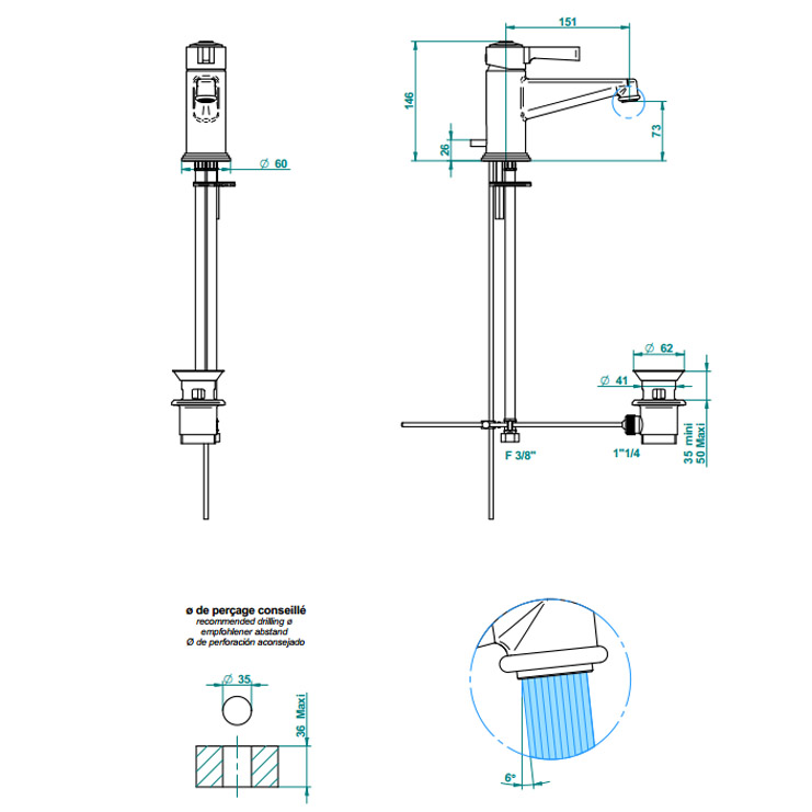 Фото Смеситель для раковины - стиль Европейский - Купить в Интернет-магазине