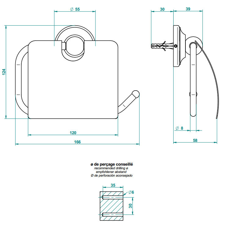 Фото Держатель для туалетной бумаги - стиль Европейский - Купить в Интернет-магазине