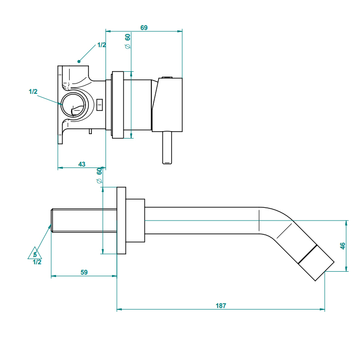 Фото Смеситель для раковины - стиль Современный - Купить в Интернет-магазине