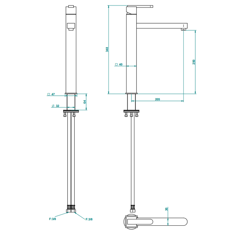 Фото Смеситель для раковины - стиль Современный - Купить в Интернет-магазине