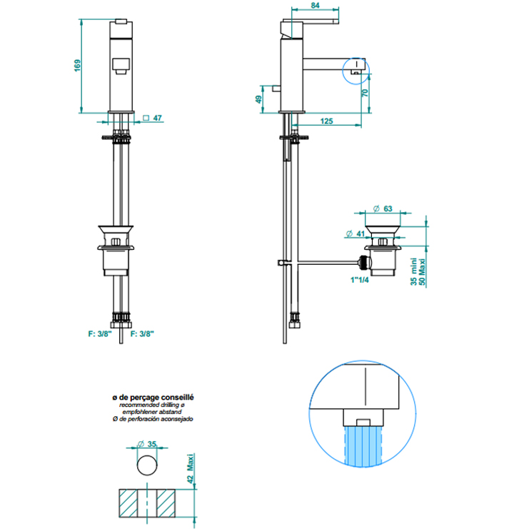 Фото Смеситель для раковины - стиль Современный - Купить в Интернет-магазине