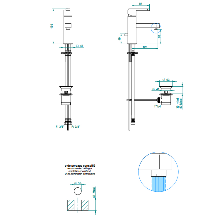Фото Смеситель для раковины - стиль Современный - Купить в Интернет-магазине