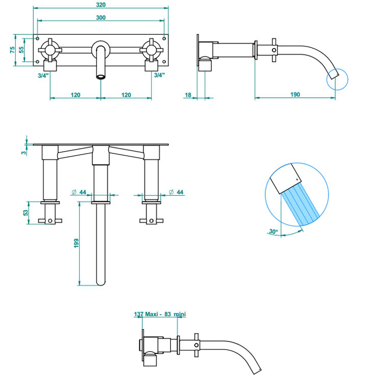 Фото Смеситель для раковины - стиль Современный - Купить в Интернет-магазине