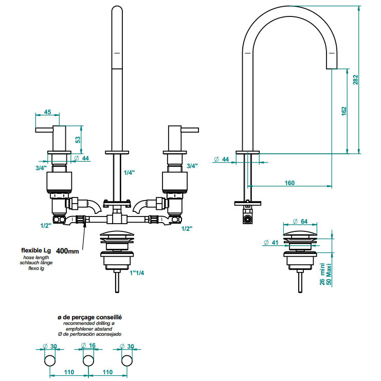 Фото Смеситель для раковины - стиль Современный - Купить в Интернет-магазине