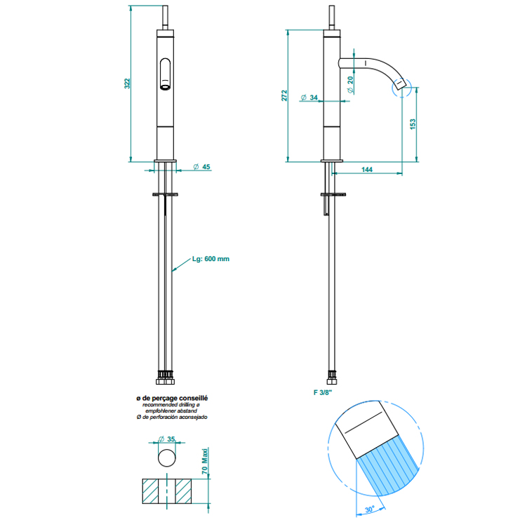 Фото Смеситель для раковины - стиль Современный - Купить в Интернет-магазине