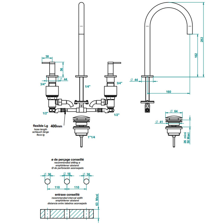 Фото Смеситель для раковины - стиль Современный - Купить в Интернет-магазине
