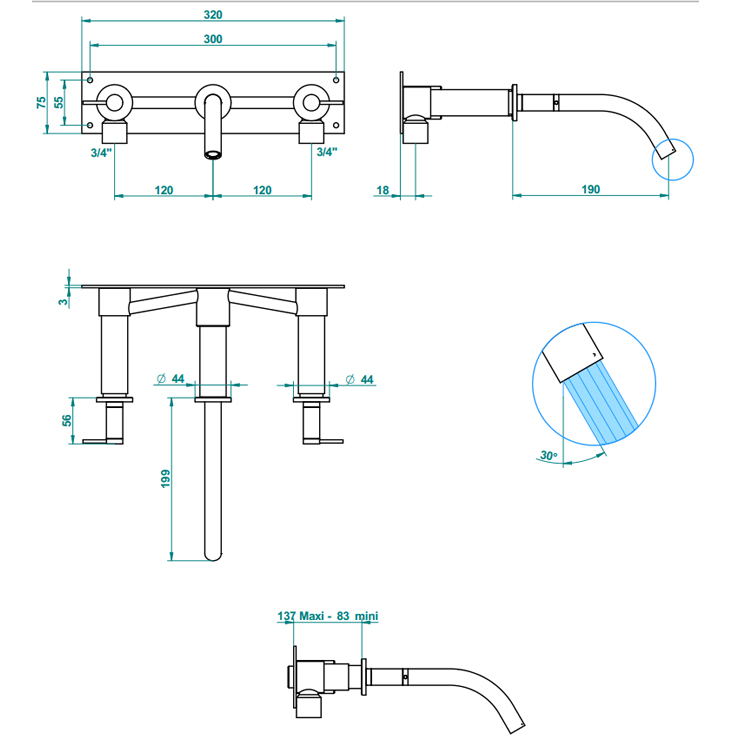 Фото Смеситель для раковины - стиль Современный - Купить в Интернет-магазине