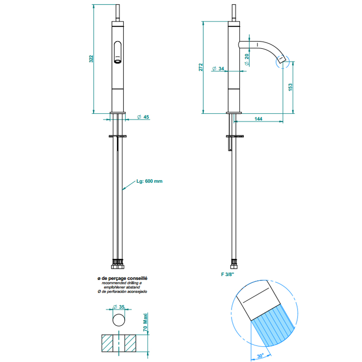 Фото Смеситель для раковины - стиль Современный - Купить в Интернет-магазине