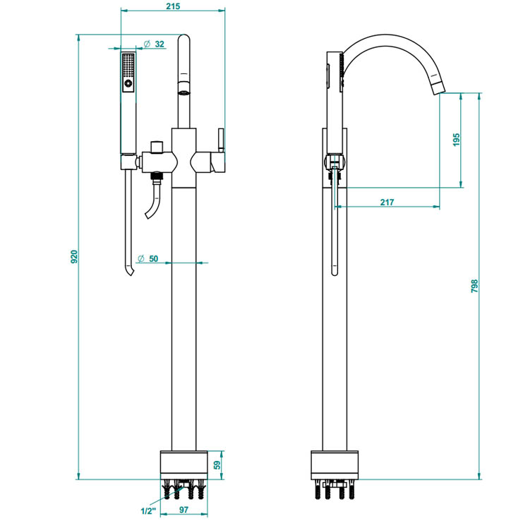Фото Смеситель для душа и ванны - стиль Современный - Купить в Интернет-магазине Фото Смеситель для душа и ванны - стиль Современный - Купить в Интернет-магазине