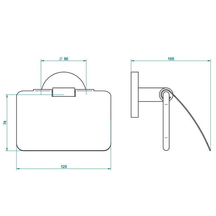 Фото Держатель для туалетной бумаги - стиль Современный - Купить в Интернет-магазине