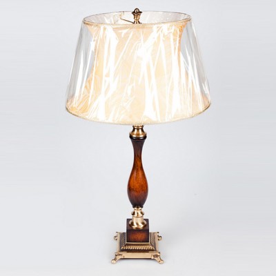 Фото Настольная лампа - стиль Американская классика - Деревянная - Купить в Интернет-магазине