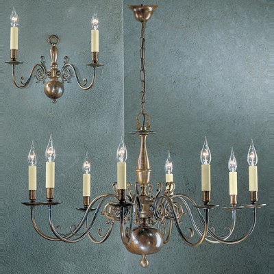 Фото Люстра - стиль Английская классика - Металлическая - Купить в Интернет-магазине
