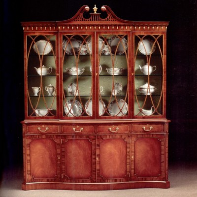 Фото Витрина широкая - стиль Регентство - Для гостиной - Со стеклянными дверями - Titchmarsh & Goodwin - Buckingham - Купить в Интернет-магазине