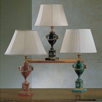 Фото Настольная лампа - стиль Английская классика - Мраморная - Купить в Интернет-магазине