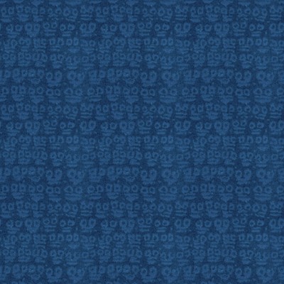 Фото Ткань портьерная с рисунком - Орнамент - стиль Английский - Синий - Купить в Интернет-магазине