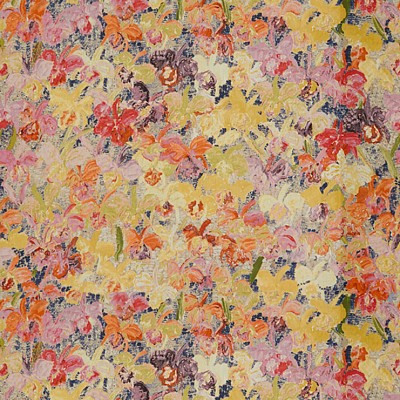 Фото Ткань портьерная с рисунком - Абстракция - стиль Английский - Розовая - Купить в Интернет-магазине