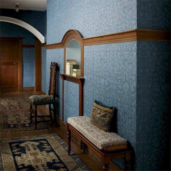 Фото Обои с рисунком - Дамаск - стиль Английская классика - Фиолетовые - Купить в Интернет-магазине Фото Обои с рисунком - Дамаск - стиль Английская классика - Фиолетовые - Купить в Интернет-магазине