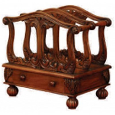 Фото Газетница деревянная - стиль Английская классика - Для гостиной - Купить в Интернет-магазине