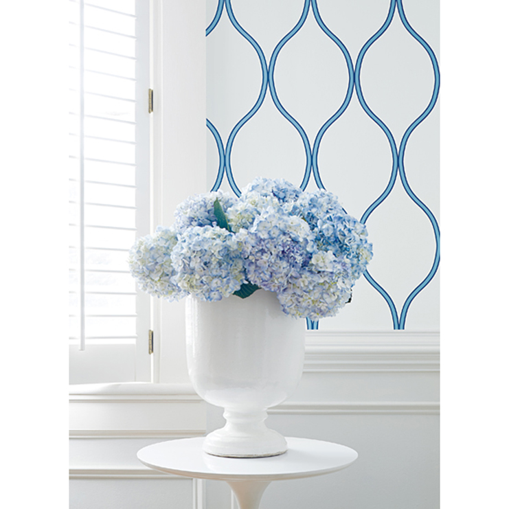 Фото Обои с рисунком - Орнамент - стиль Американский - Белые - Купить в Интернет-магазине