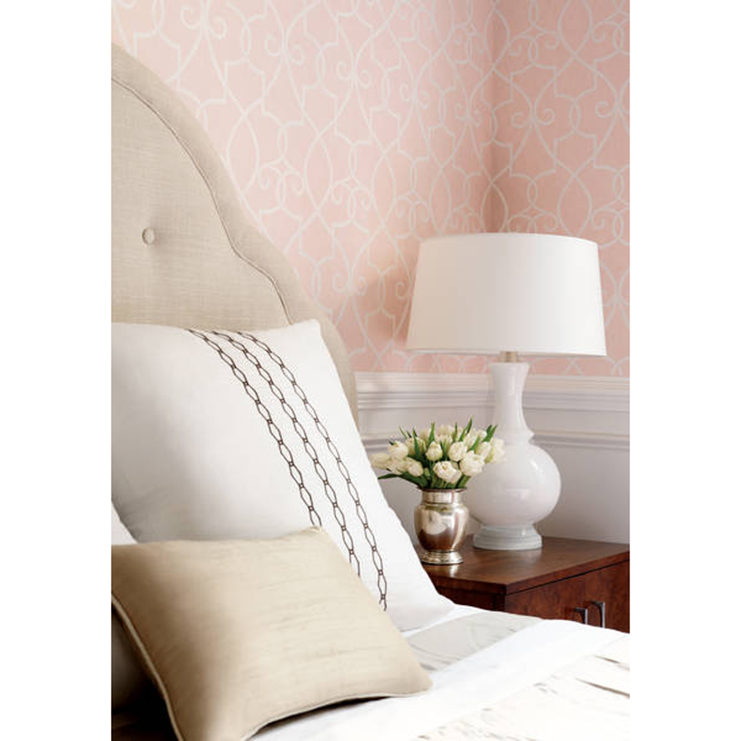 Фото Обои с рисунком - Орнамент - стиль Американский - Светло-серые - Купить в Интернет-магазине