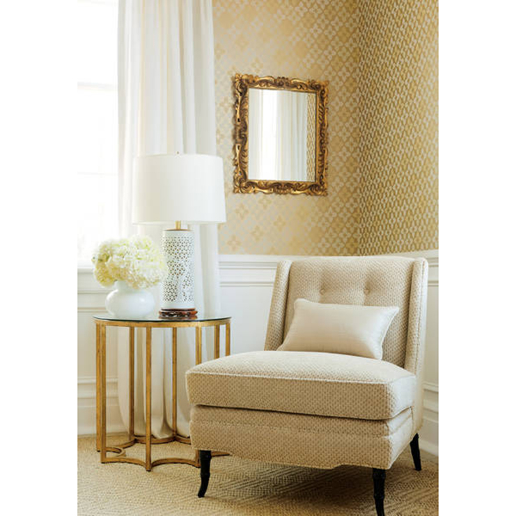 Фото Обои с рисунком - Орнамент - стиль Американский - Белые - Купить в Интернет-магазине